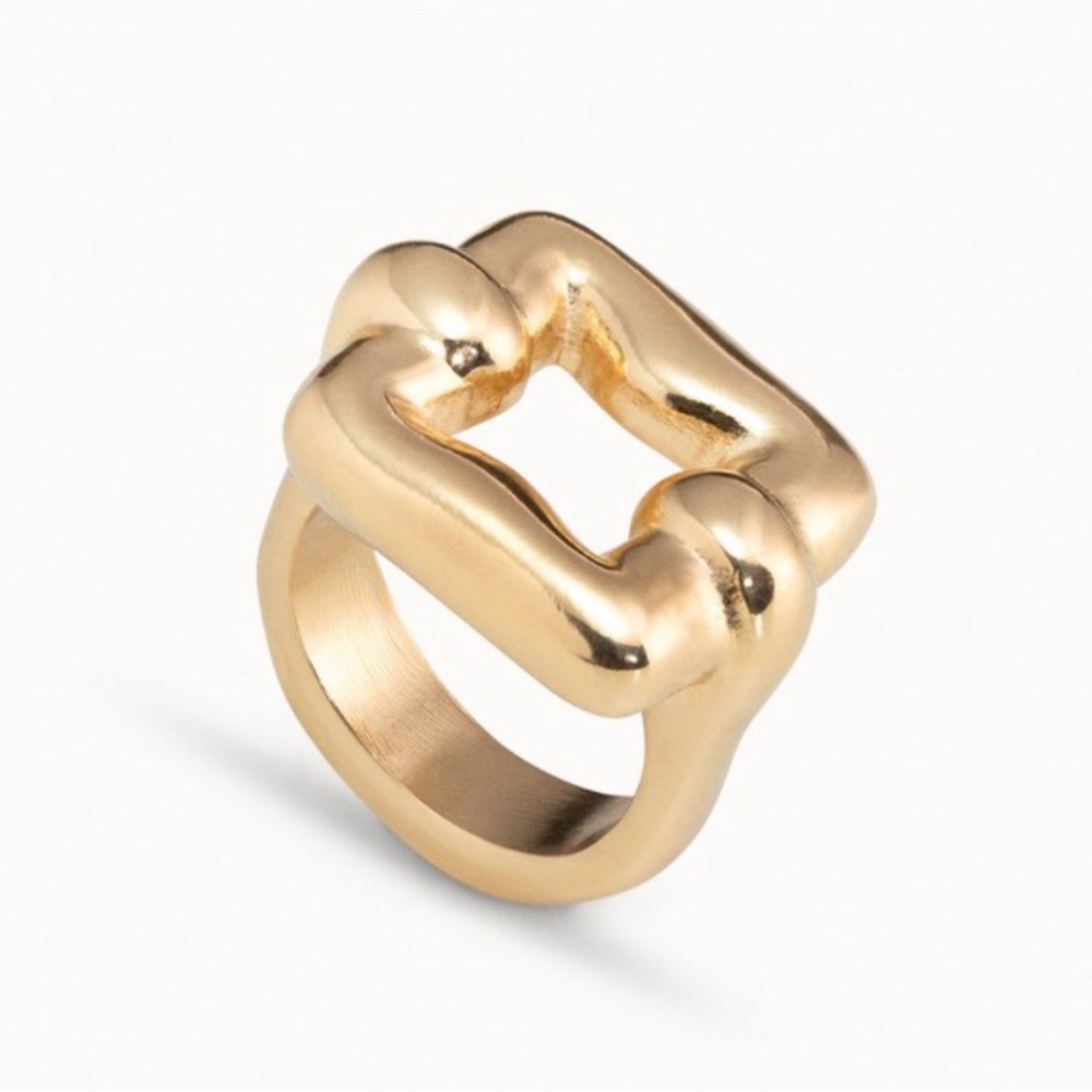 Unode50 Uno de 50 Square Link Ring Size 8